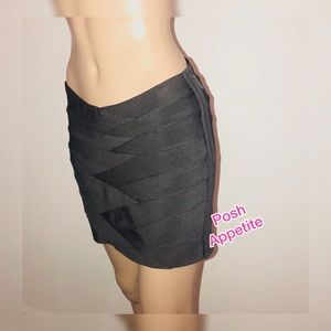 Haute Hippie bodycon bandage mini skirt
